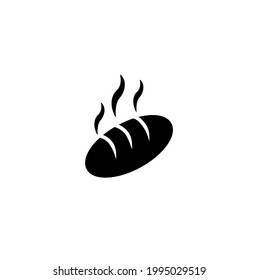 Fresh bakery, bread simple thin line icon vector illustration