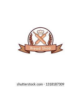 Fresh Bakery and Dessert Logo, Sign, Template, Emblem, Flat Vector Design