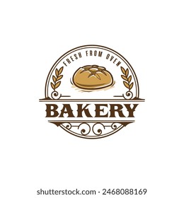 Frische Bäckerei mit natürlichem Gandum-Logo