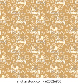 Fresh bakery. Seamless vector pattern (background).