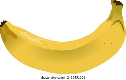 Fresh Banana Bliss - A vivid snapshot highlighting the natural appeal of a freshly peeled banana, perfect for promoting organic and wholesome living. Banana vector illustration.