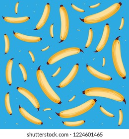 fresh banana fruit icon pattern