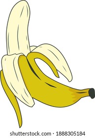 Fresh banana fruit vector for your business