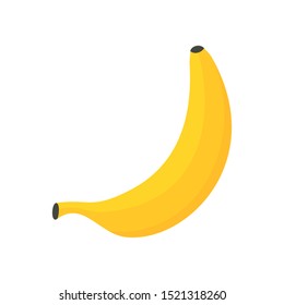 Fresh banana icon. Flat illustration of fresh banana vector icon for web design