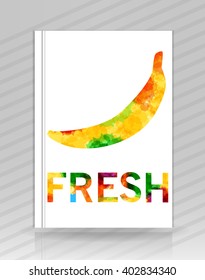 Fresh banana logo vector template