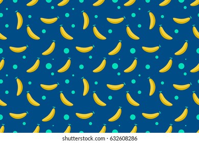 fresh banana seamless pattern background vector illustration