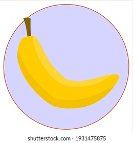 Frische Banane Einfache Vektorgrafik - Obstgalerie