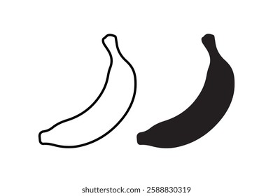 Fresh Banana Vector Icon – Tropical Fruit Illustration
Minimal Banana Icon – Ripe and Organic Food Symbol
Yellow Banana Icon – Healthy and Delicious Fruit Design