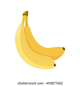 Fresh banana vector isolated