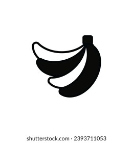 icono de tipo vectorial de banana fresca