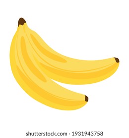 fresh bananas fruits healthy icons