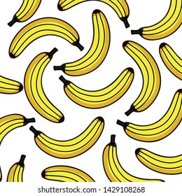 fresh bananas fruits pattern background