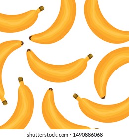 fresh bananas fruits pattern background