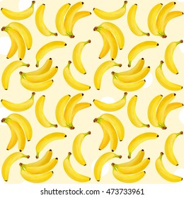 Fresh bananas vector illustration.