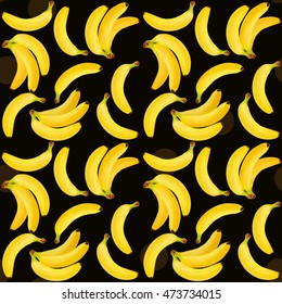 Fresh bananas vector illustration.