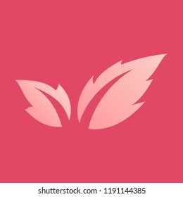 Fresh basil leaves icon. Flat illustration of basil leaves vector icon logo isolated