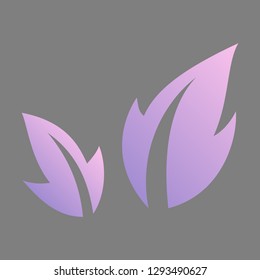 Fresh basil leaves icon. Flat illustration of basil leaves vector icon logo isolated