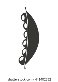 fresh beans isolated icon design