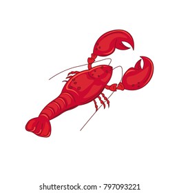 Fresh beautiful lobster. Seafood