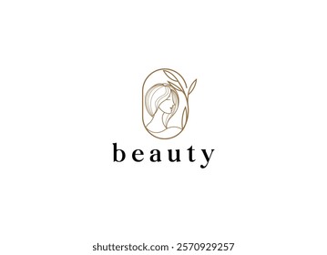 Fresh beauty spa logo design template. Beauty woman logo design