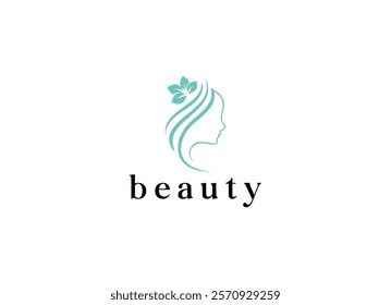 Fresh beauty spa logo design template. Beauty woman logo design