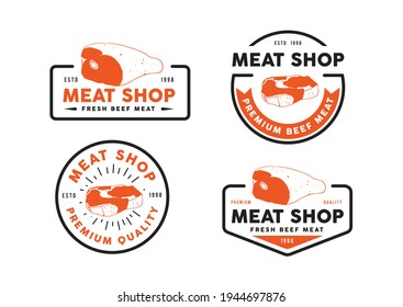 fresh beef meat logo design