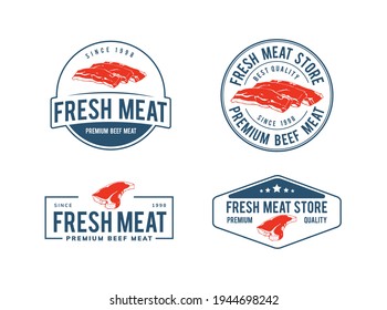 fresh beef meat logo design