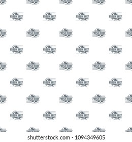 Fresh beef pattern vector seamless repeat for any web design