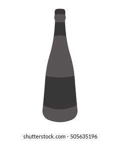 fresh beer bottle isolated icon vector illustration design