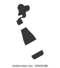 fresh beer bottle isolated icon vector illustration design
