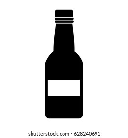 fresh beer in bottle isolated icon