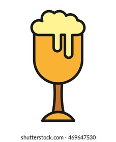 fresh beer container isolated icon vector illustration design