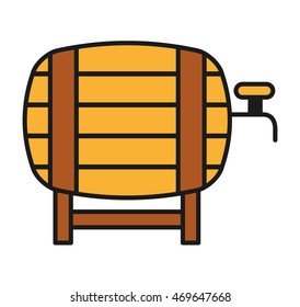 fresh beer container isolated icon vector illustration design
