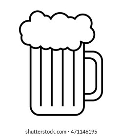 fresh beer container isolated icon vector illustration design