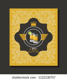 fresh beer elegant frame