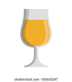 fresh beer glass isolated icon vector illustration design