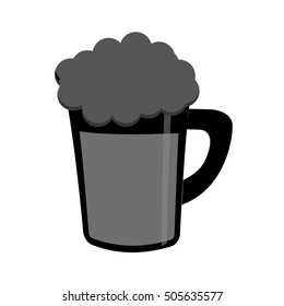 fresh beer glass isolated icon vector illustration design