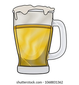 fresh beer isolated icon