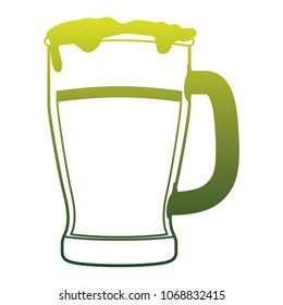 fresh beer isolated icon