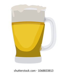 fresh beer isolated icon