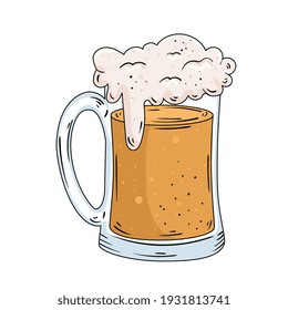 fresh beer jar drink drawn