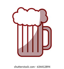fresh beer jar isolated icon