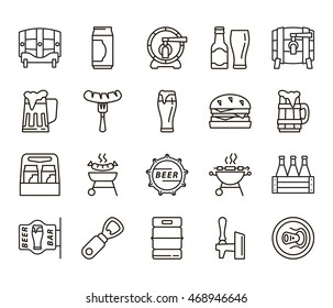 fresh beer and snacks