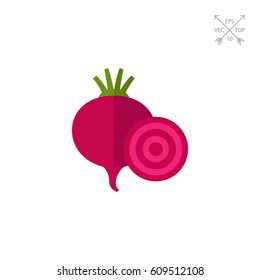 Fresh beetroot icon