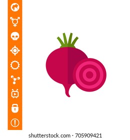 Fresh beetroot icon