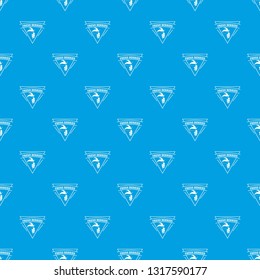 Fresh berries pattern vector seamless blue repeat for any use