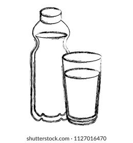 fresh beverages isolated icons