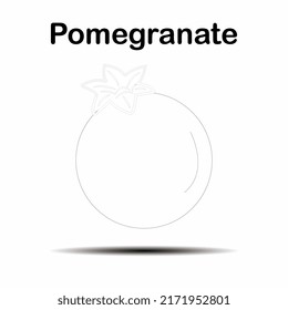 fresh black and white pomegranate