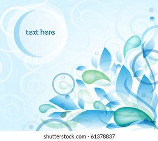 Fresh blue background