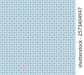 Fresh Blue Geometric Pattern with Circular Floral Details